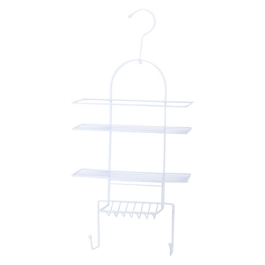 Serviteur de douche 53x25x10.6 cm. acier blanc - MSV