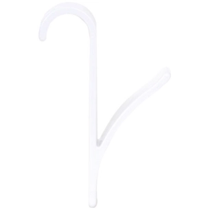 Crochet porte serviette x2 blanc - MSV