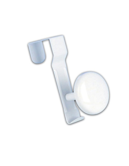 Patère 1t clipsabl acier blanc 52501 - GODONNIER