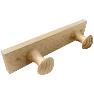 Porte-manteau bois de pin 2 têtes - INOFIX