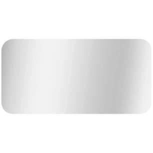 Miroir bords polis coins arrondis 80x40cm - MP GLASS