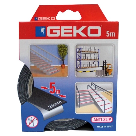 Adhésif antidérapant 25mmx5m noir - GEKO