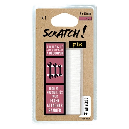 Bande adhésive scratch blanche 2 x750mm - SCRATCH FIX