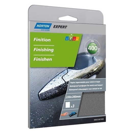 Papier imperméable grain 400 x3 sc - NORTON