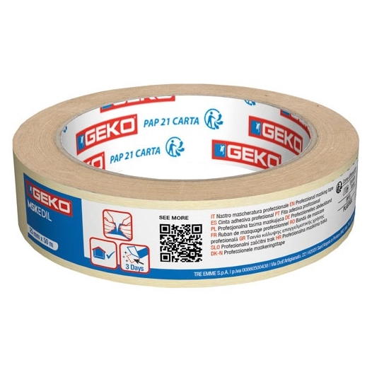 Adhesif de masquage professionnel 50mm x 50m - GEKO