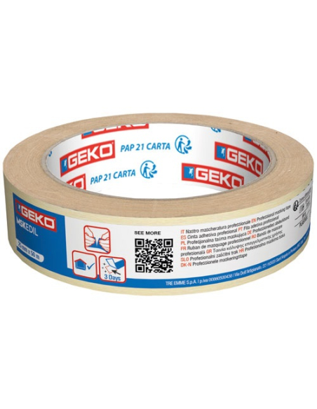 Adhesif de masquage professionnel 50mm x 50m - GEKO