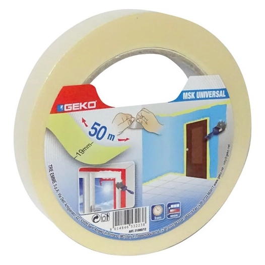 Adhésif de masquage universel 19mmx50m - GEKO
