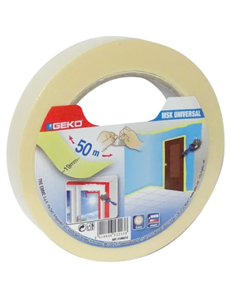 Adhésif de masquage universel 19mmx50m - GEKO