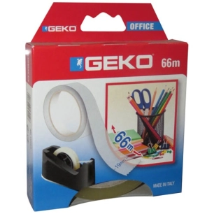 Adhésif transparent pour dévidoir de bureau 19mm x 66m - GEKO