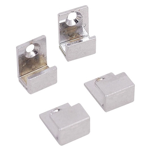 Fixations miroirs u chromées lot de 4 - MP GLASS