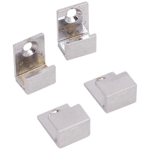 Fixations miroirs u chromées lot de 4 - MP GLASS