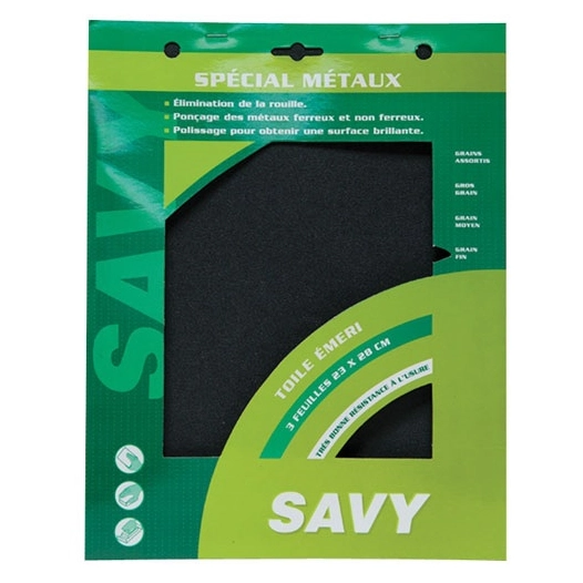 Toile émeri fin par 3 Savy A - SAVY