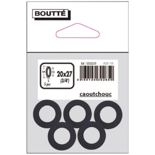 Joint caoutchouc 20x27 sachet de 5 - BOUTTE