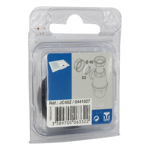 Joints coniques Ø40 pour siphon évier blister de 2 - GIRPI