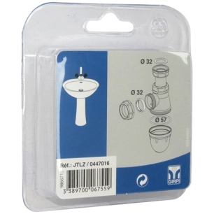 Kit 3 joints siphon lavabo standard - GIRPI