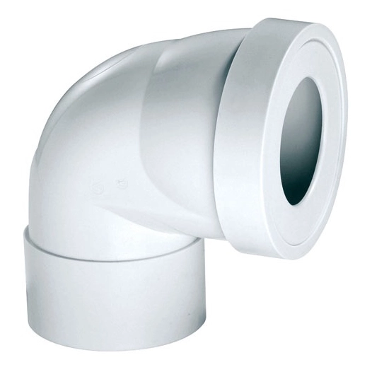 Pipe rigide courte coudée femelle d100mm - WIRQUIN