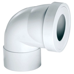 Pipe rigide courte coudée femelle d100mm - WIRQUIN