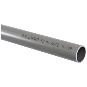 5 Tube évacuation pvc compact m1 d100 longeur 2m gris - GIRPI