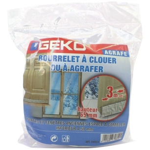 Joint à clouer ou agrafer 65mmx3m blanc - GEKO