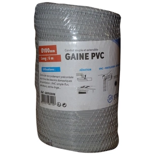 Gaine souple pvc filet d.100mm 6ml - STRULIK