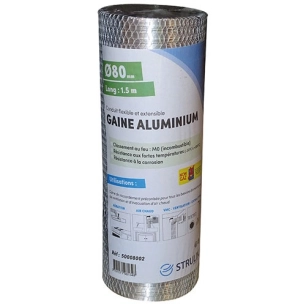 Gaine flexible alu d.80 1.5ml filet - STRULIK