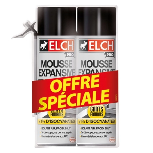 Mousse Elch expansive 500ml lot/2 - ELCH