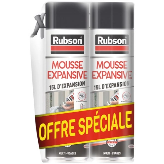 Mousse Expansive 345ml Aérosol X2 – Rubson