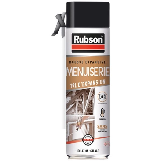 Mousse expansive menuiserie 19l rubson 500ml - RUBSON