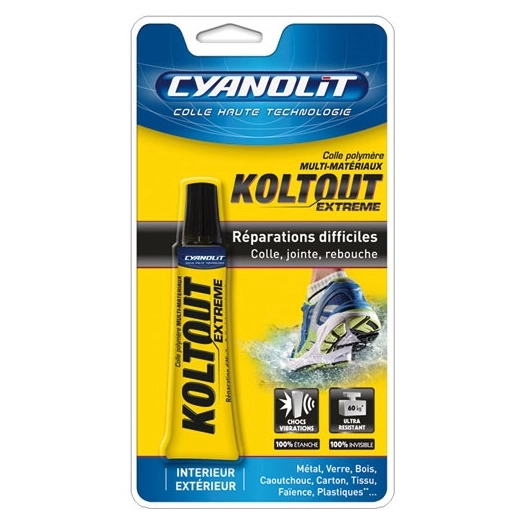 Cyanolit colle résiste Kolfort multimatériaux tube 20ml - CYANOLIT