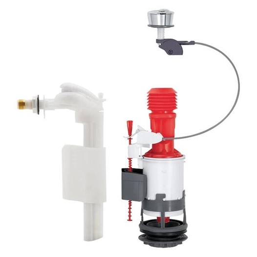 Ensemble wc complet avec robinet flotteur et chasse d'eau - WIRQUIN