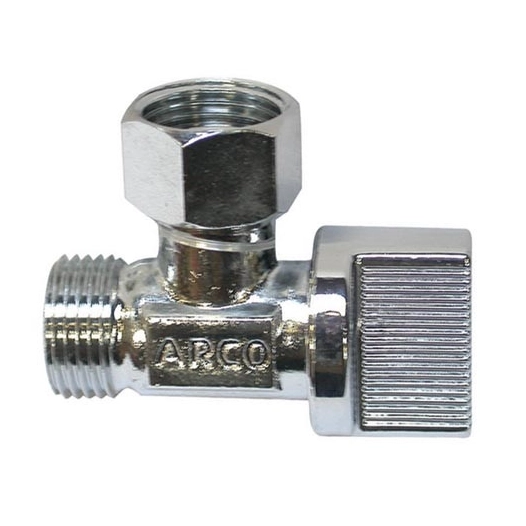 Robinet chasse 12x17 1/4 tour chrome équerre vrac - BOUTTE