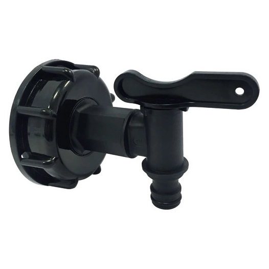 Adaptateur plastique cuve 1000L Ø60 robinet plastique rapid - BOUTTE