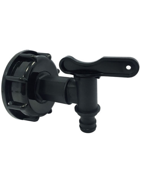 Adaptateur plastique cuve 1000L Ø60 robinet plastique rapid - BOUTTE