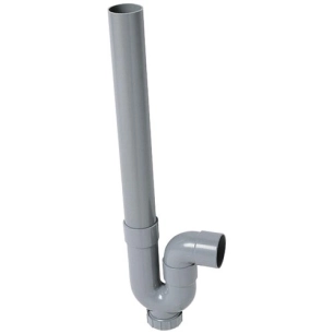 Siphon de machine à laver sortie horizontale 40mm - WIRQUIN