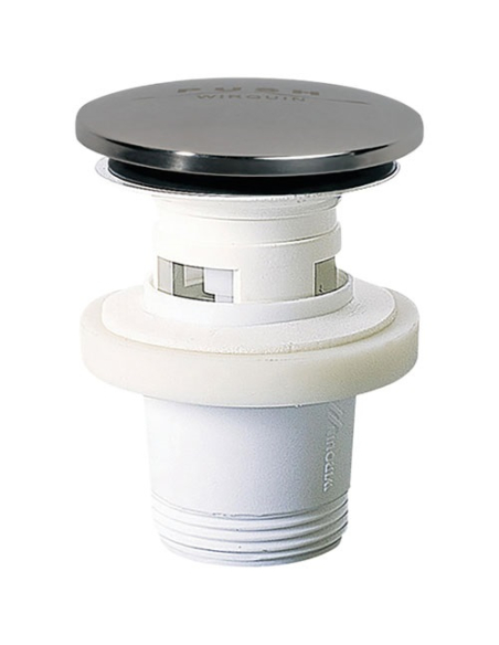 Bonde de lavabo fermeture par pression quickclac clapet inox - WIRQUIN