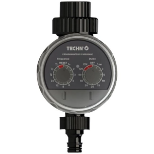 Programmateur d'arrosage 1 voie avec électrovanne à bille - TECHN