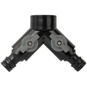 Sélecteur 2 directions fileté femelle 20x27mm 2 connexions - TECHN