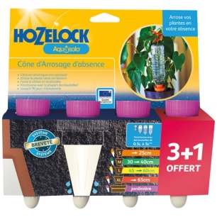 Cône arrosage ceramic Aquasolo violet x4 spé jardi - HOZELOCK