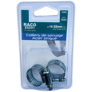 Colliers acier 8mm 25-45mm x2 sc - RACO EXPERT