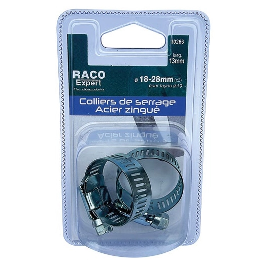 Colliers acier 14mm 18-28mm x2 sc - RACO EXPERT
