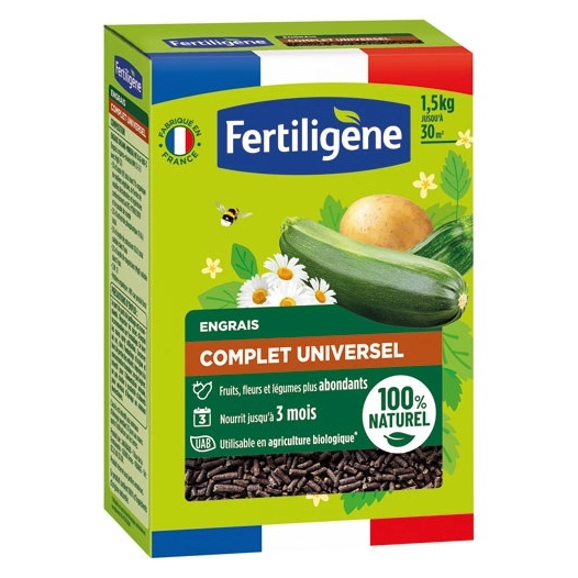 Engrais complet UAB légumes fruits fleurs 1.5kg /nc - FERTILIGENE