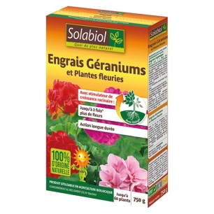 Engrais géraniums 750g - SOLABIOL