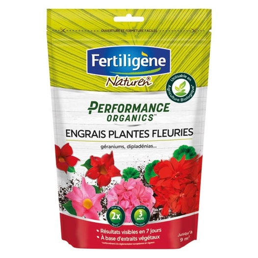 Engrais plantes fleuries Géraniums, dipladénias 800g /nc - FERTILIGENE