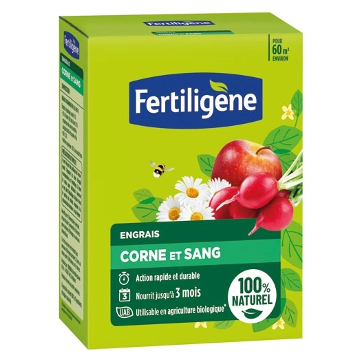 Corne et sang granulés UAB 3kg /nc - FERTILIGENE