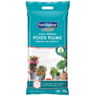 Mon terreau poids plume intérieur extérieur 10l /nc - FERTILIGENE