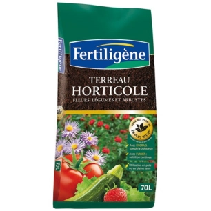 Terreau horticole fertiligène 70l trio.fh70n /nc - FERTILIGENE