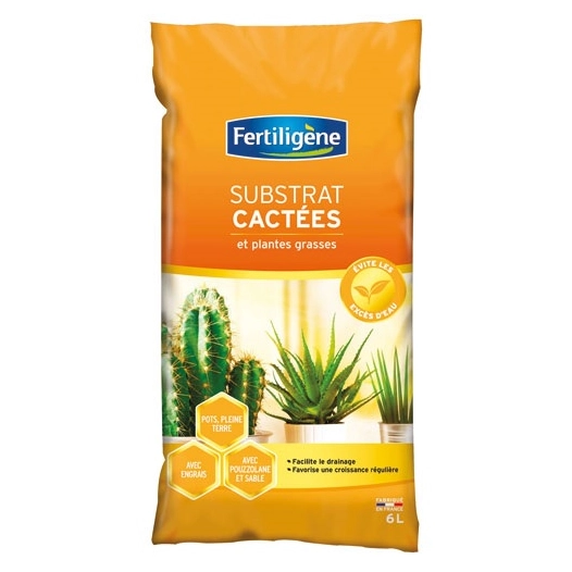 Substrat à cactées 6l /nc - FERTILIGENE