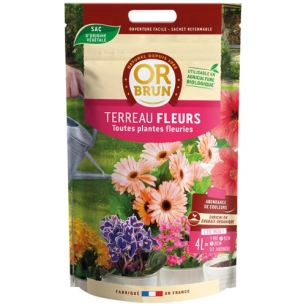 Terreau fleurs 4l /nc - OR BRUN