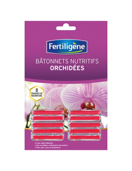 Bâtonnets nutritifs orchidées x10 /nc - FERTILIGENE