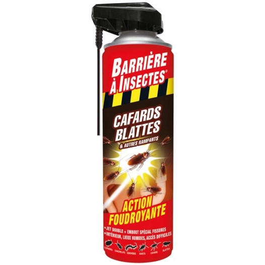 Anti cafards blattes autres rampants aérosol 400ml /nc - BARRIERE A INSECTES